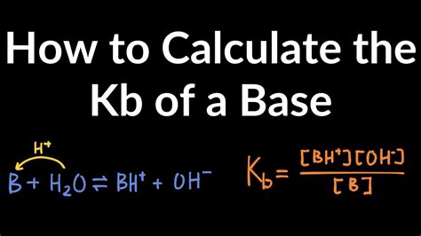 ChemTeam: Kb: The base ionization constant and five examples。